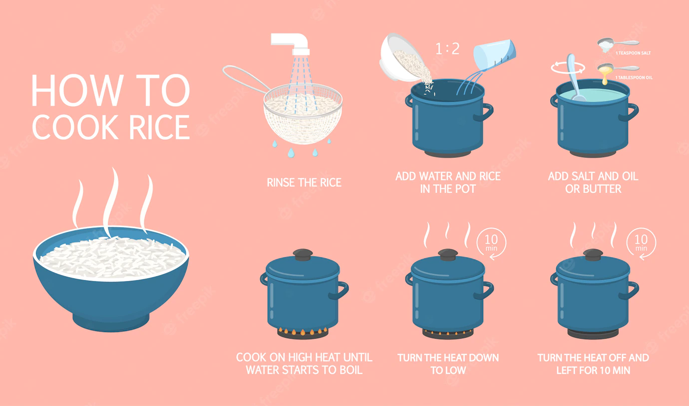 Steamed Rice (उबले हुए चावल)